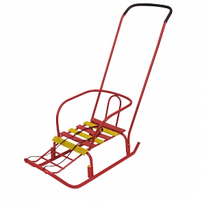 Санки детские Ветерок 3, цвет - красный (Ника, В3 КРАСНЫЙsim)